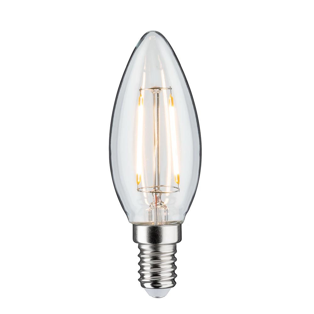 S.Luce E14 2W LED Kerze Filament 3000K DC 24V Dimmbar Klar Blitzangebot