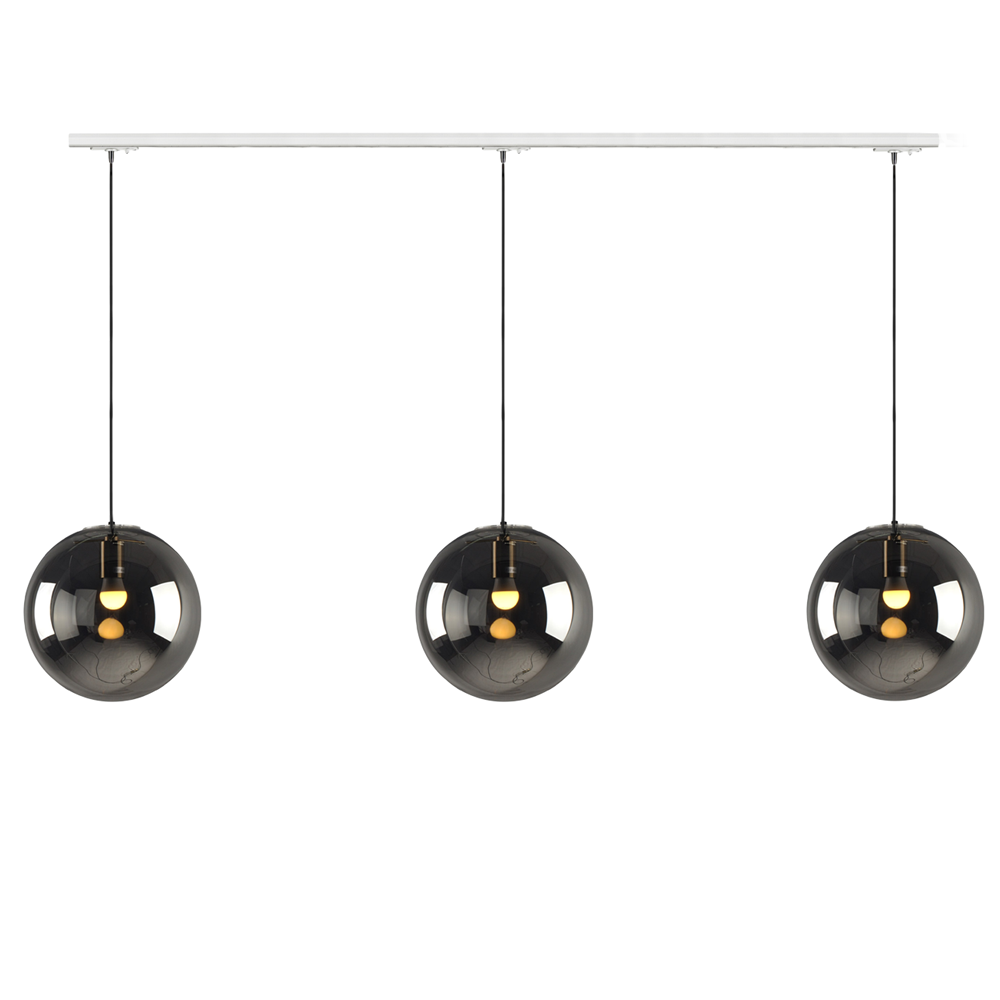S.Luce s.luce Orb Glas-Hängeleuchte 2 bis 5-flammig inkl. 1-Phasen-Schienensystem Tiefpreis