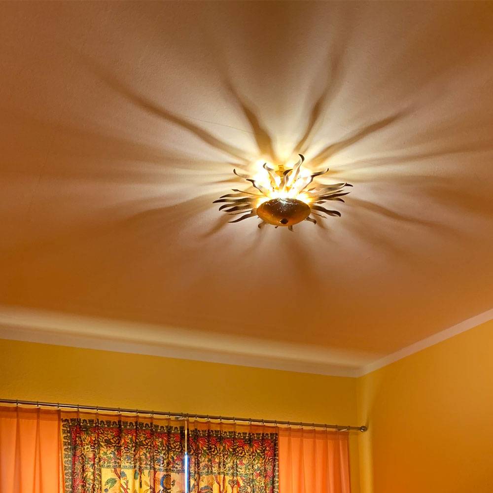 S.Luce Diator XL handgeschmiedete Sonne Rost- & Goldfarben Nur noch ein Tag übrig