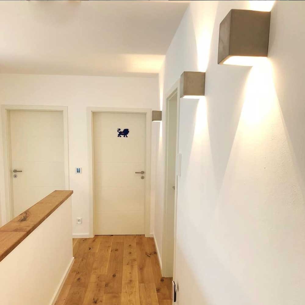 S.Luce s.luce Plinth Wandleuchte aus Beton Grau 50% Rabatt mit kostenlosem Versand