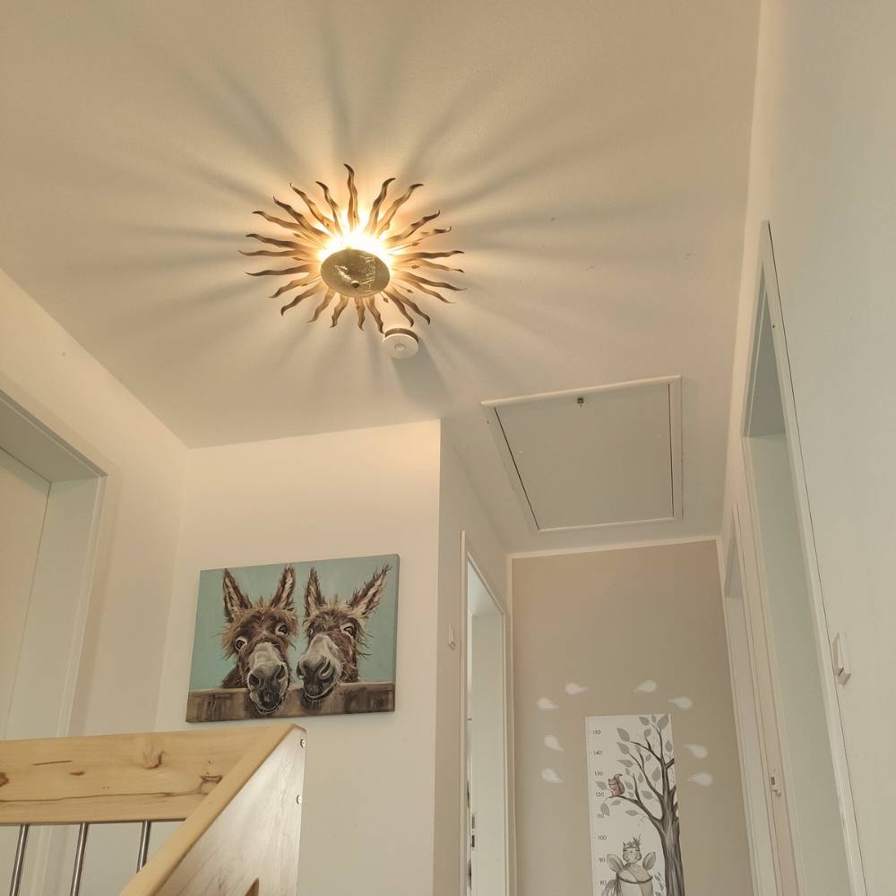 S.Luce s.luce Diator L handgeschmiedete Sonne Rost- & Goldfarben Black Friday Preise