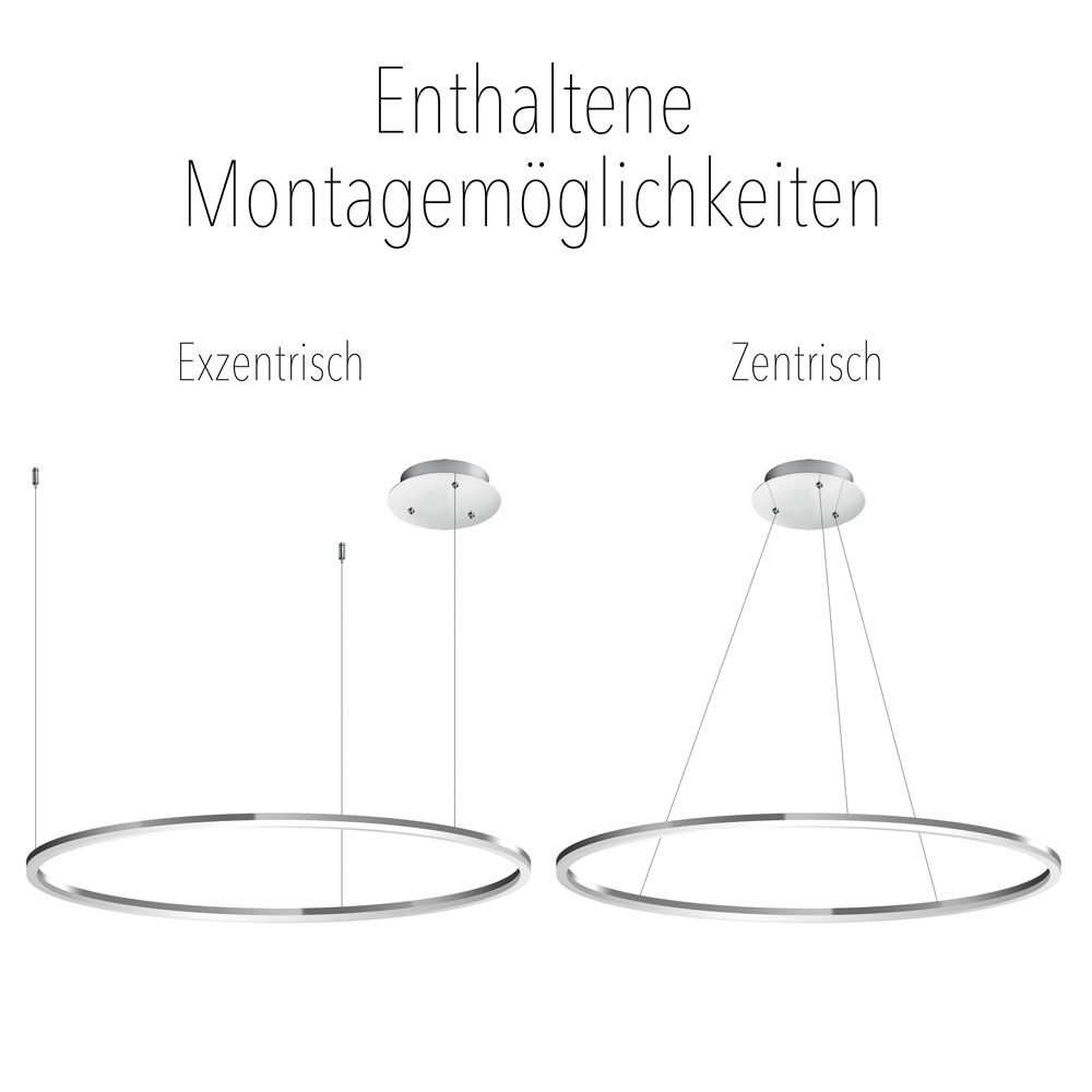 S.Luce s.luce Ring 80 LED Pendellampe Direkt 5m zollfrei