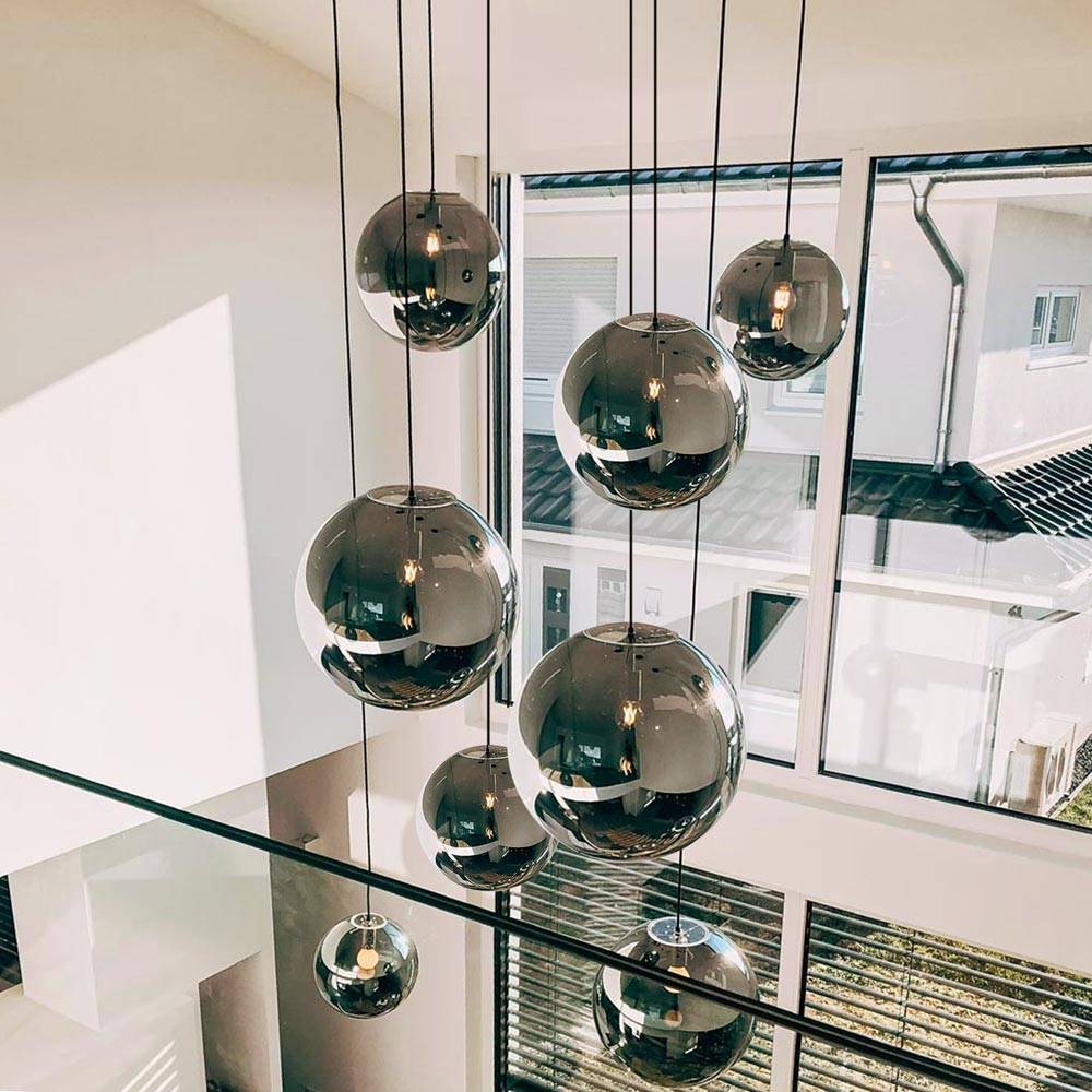 S.Luce s.luce Orb XL Galerieleuchte 8-flammig mit Modular Baldachin Neueste Mode