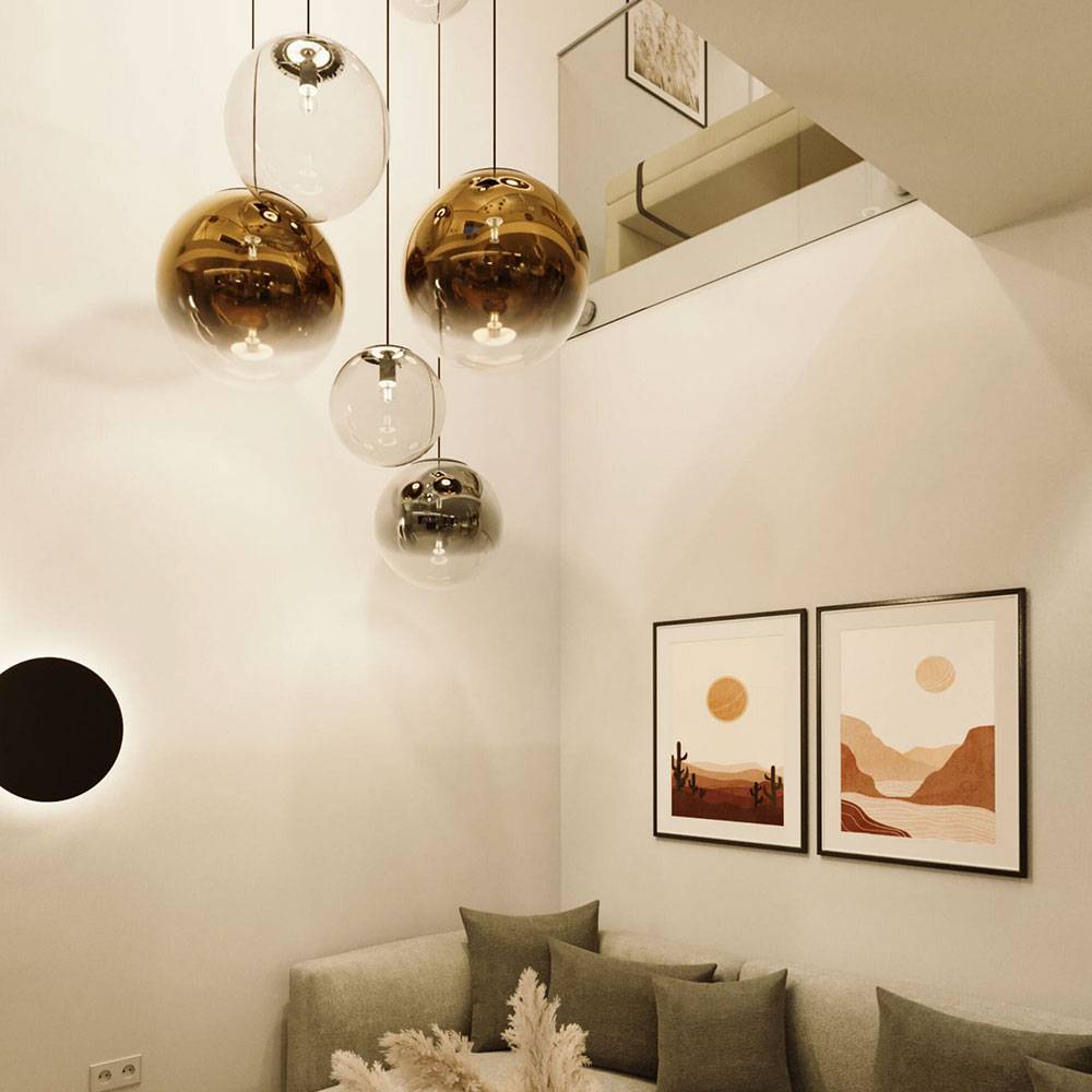 S.Luce s.luce Orb XL Galerieleuchte 8-flammig mit Modular Baldachin Neueste Mode