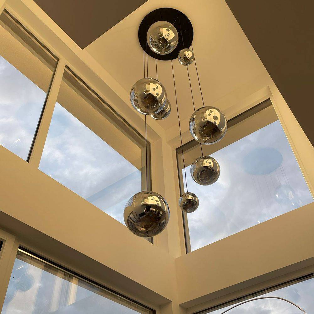 S.Luce s.luce Orb XL Galerieleuchte 8-flammig mit Modular Baldachin Neueste Mode