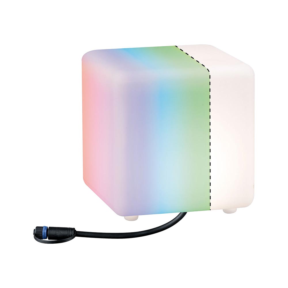S.Luce Plug & Shine LED Lichtobjekt Cube Smart Home Zigbee IP65 Weiß Neueste Stile