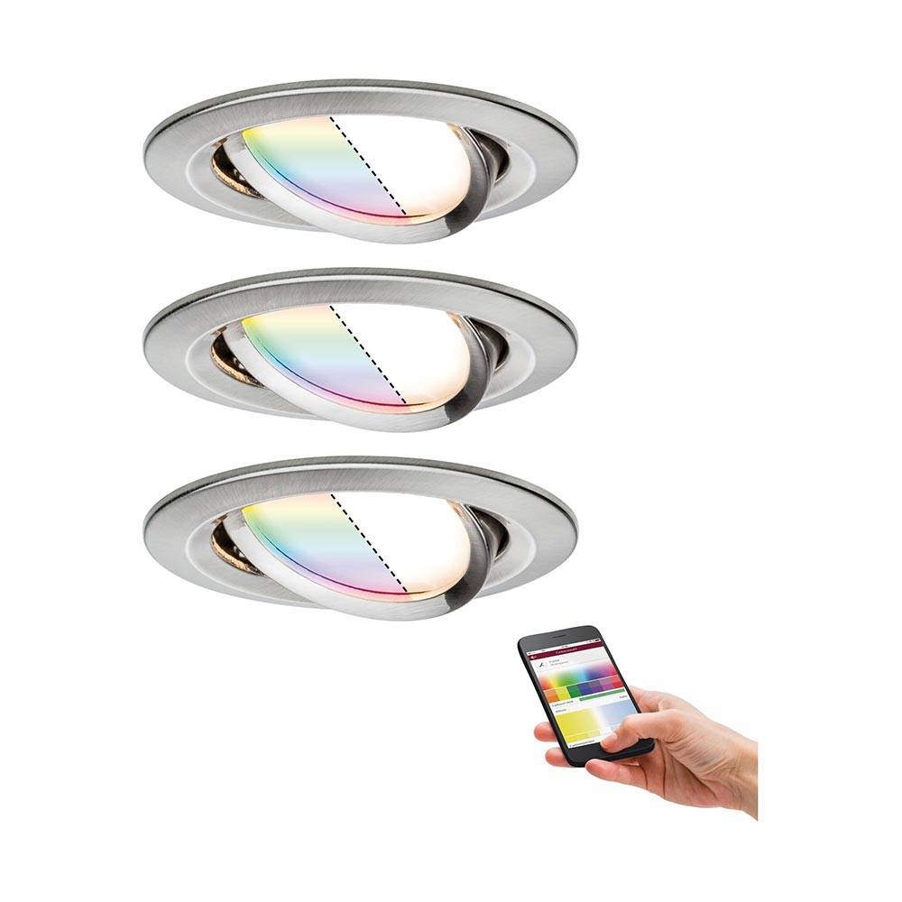 S.Luce LED Einbauleuchte Smart Home Zigbee Nova Plus Basis-Set RGBW Letzte 2 Tage