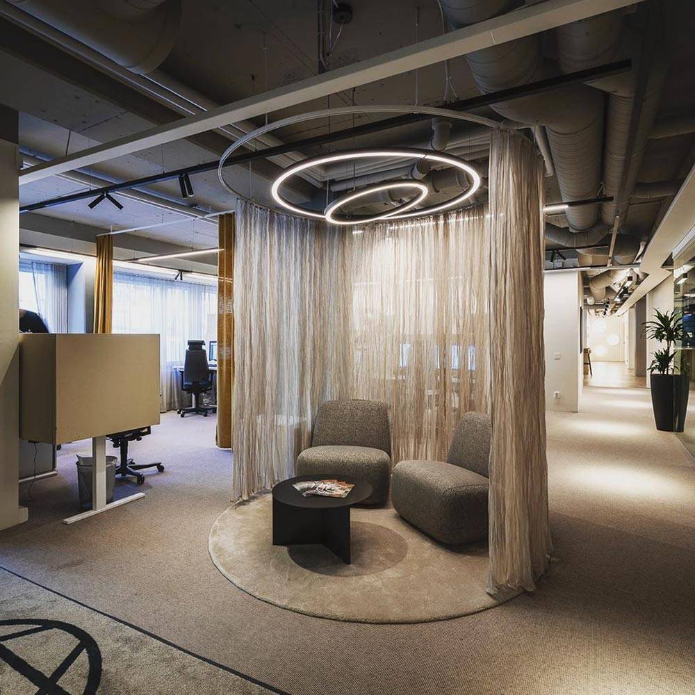 S.Luce Molto Luce Rinq LED Ring-Hängelampe Ø 600cm Schwarz DALI Dimmbar Black Friday