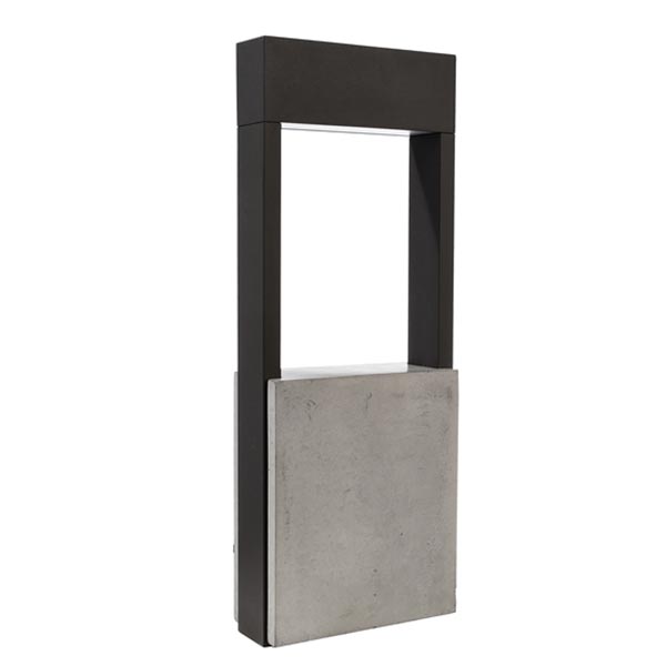 S.Luce Moderne LED Pollerleuchte Bridge 45cm 480lm Dunkelgrau Sonderangebote