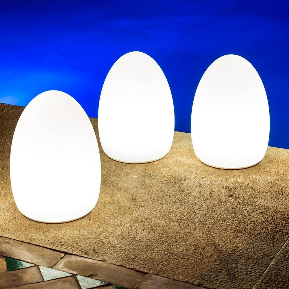 S.Luce Akku LED Tischleuchte Egg mit App-Steuerung Begrenzte Freigabe
