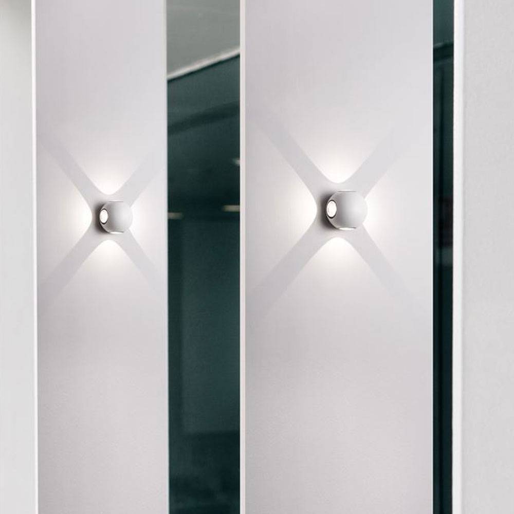 S.Luce Nova Luce Zari Mini Wandleuchte Lichtstrahlen IP54 Vierteljährliche Förderung