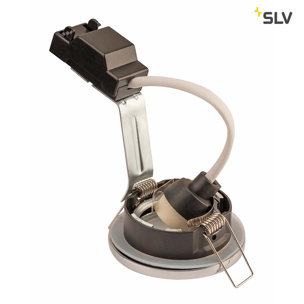 S.Luce SLV Dolix Out Einbaustrahler 230V IP65 Rund Chrom Sonderangebot