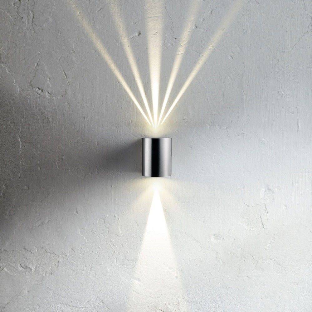 S.Luce Baleno LED-Wandlampe Up&Down mit Lichtfilter Edelstahl Vatertagsangebot