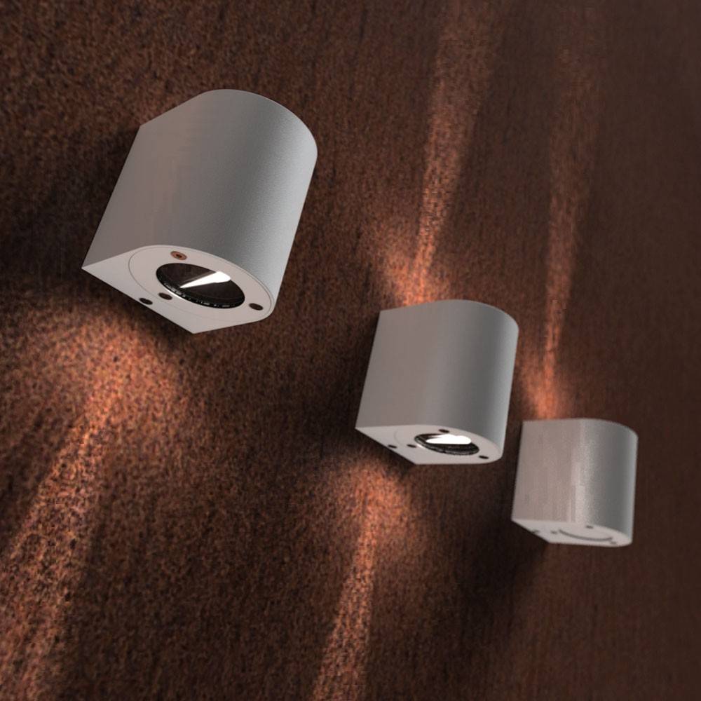 S.Luce Baleno LED-Wandlampe Up&Down mit Lichtfilter Edelstahl Vatertagsangebot