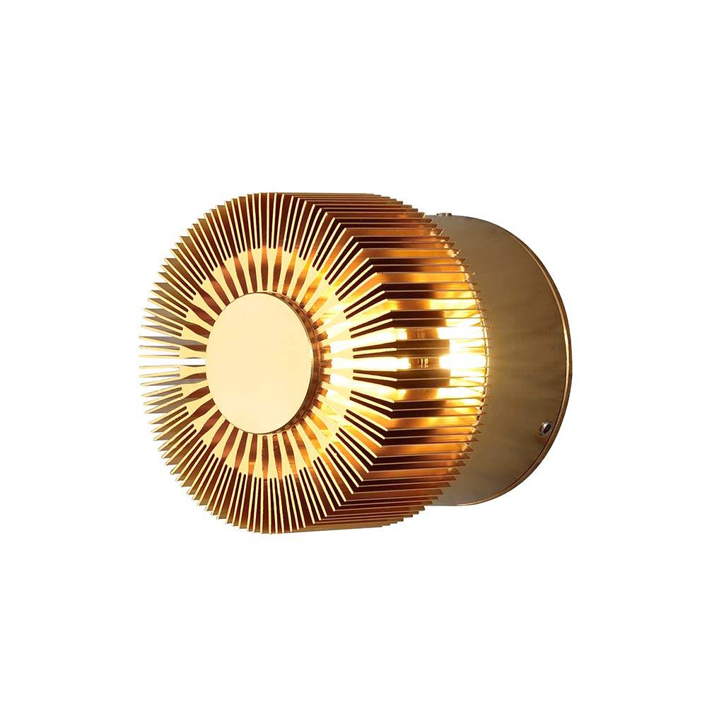 S.Luce Monza LED Effekt Außen-Wandleuchte Bronzefarben Neueste Mode
