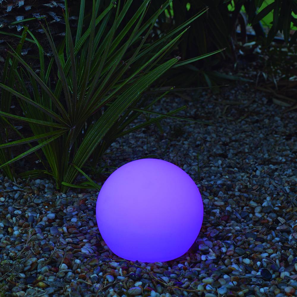 S.Luce LED-Solar-Kugelleuchte Buly Ø40cm IP65 mit Akku & Fernbedienung Neueste Stile