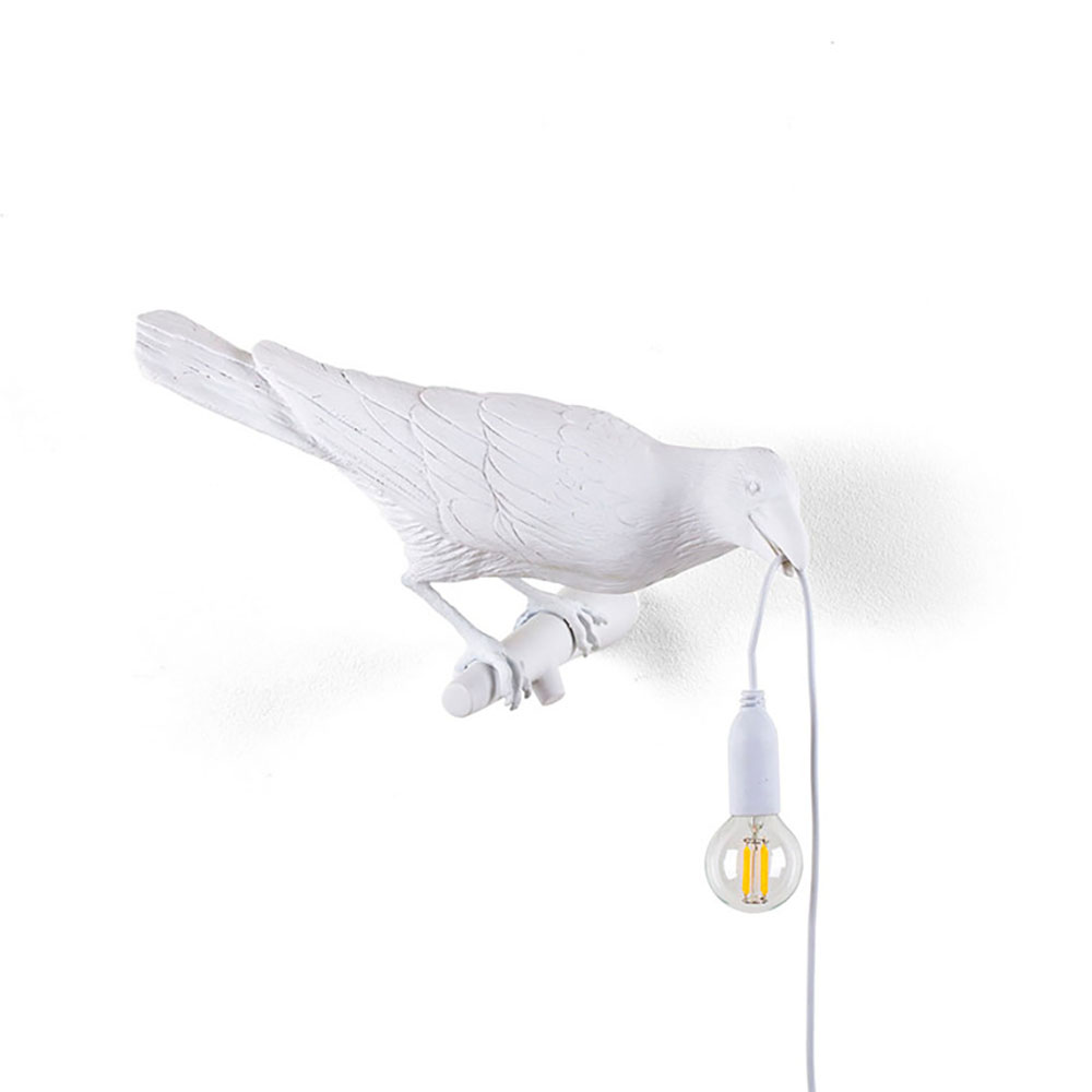 S.Luce Seletti Bird Outdoor Wandleuchte nach rechts Schauend IP44 50% Rabatt mit kostenlosem Versand