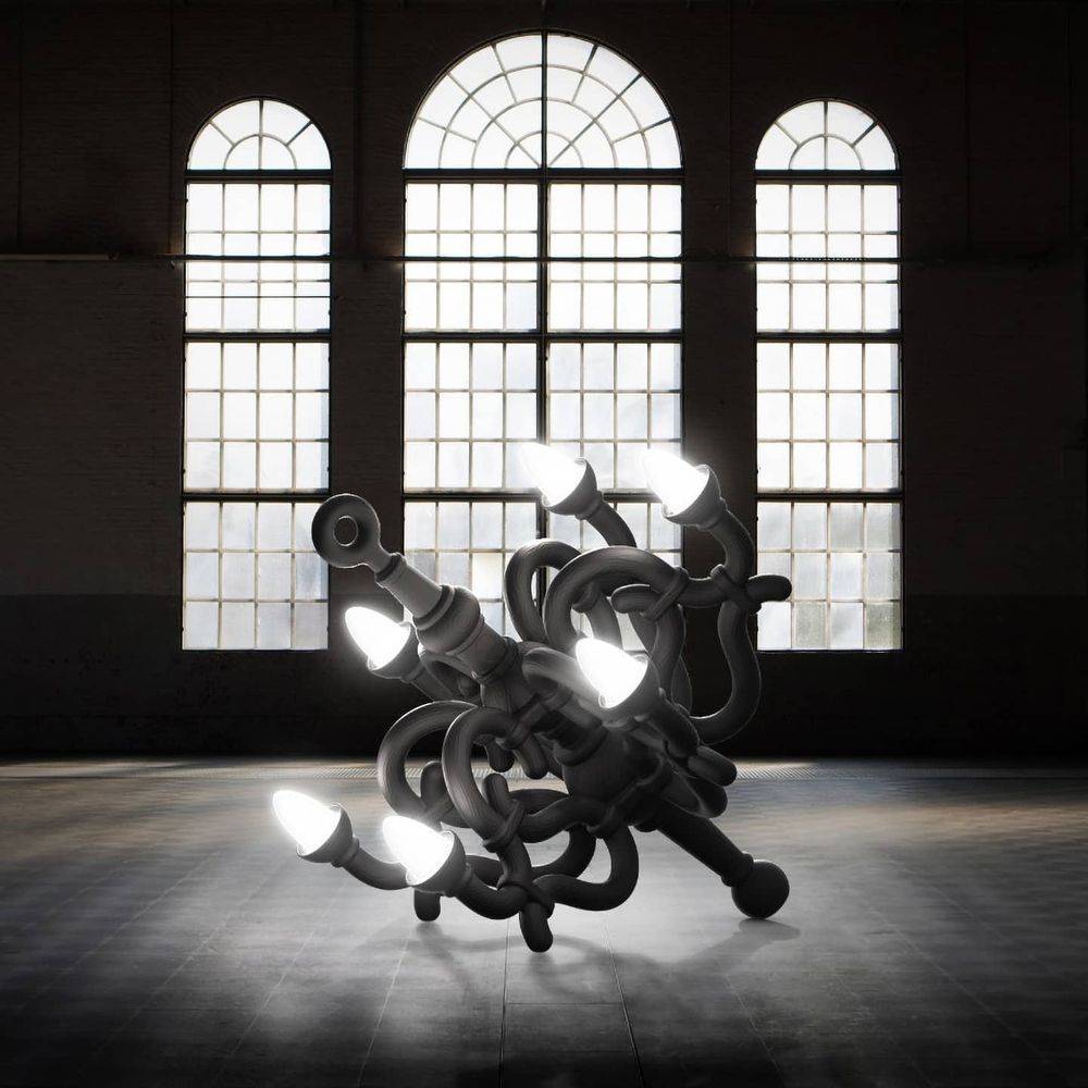 S.Luce Qeeboo Fallen Chandelier M Akku Bodenleuchte 2025