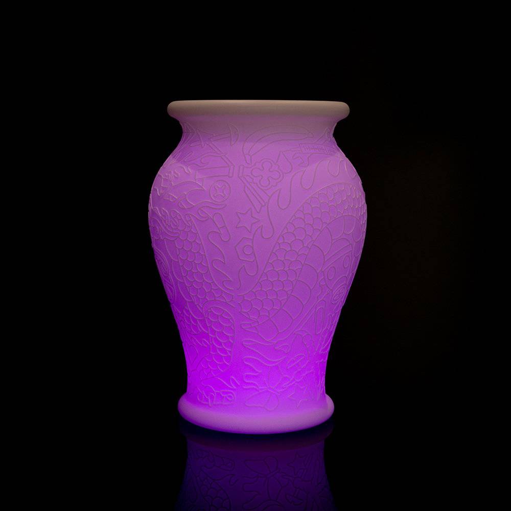 S.Luce Qeeboo Ming Blumentopf oder Hocker Akku-LED Outlet