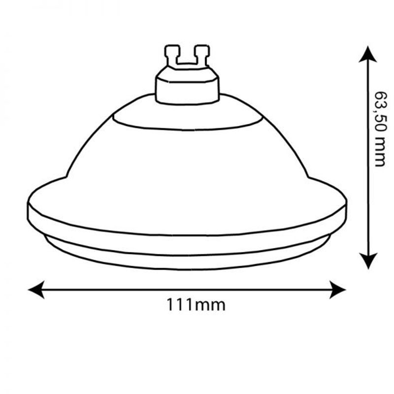 S.Luce GU10 ES111 HighPower LED Leuchtmittel 75° 1050lm 2700K Kostenloser Versand