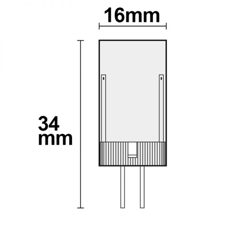 S.Luce G4 LED Stiftsockel Warmweiß 2700K 320lm 3W Günstig kaufen