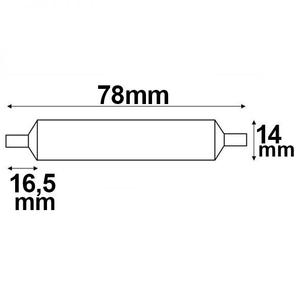 S.Luce R7s LED Stab 78mm Neutralweiß 4000K 500lm 6W Osterangebot