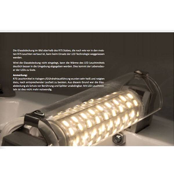 S.Luce R7s LED Stab 118mm Neutralweiß 4000K 810lm 10W Vatertagsangebot