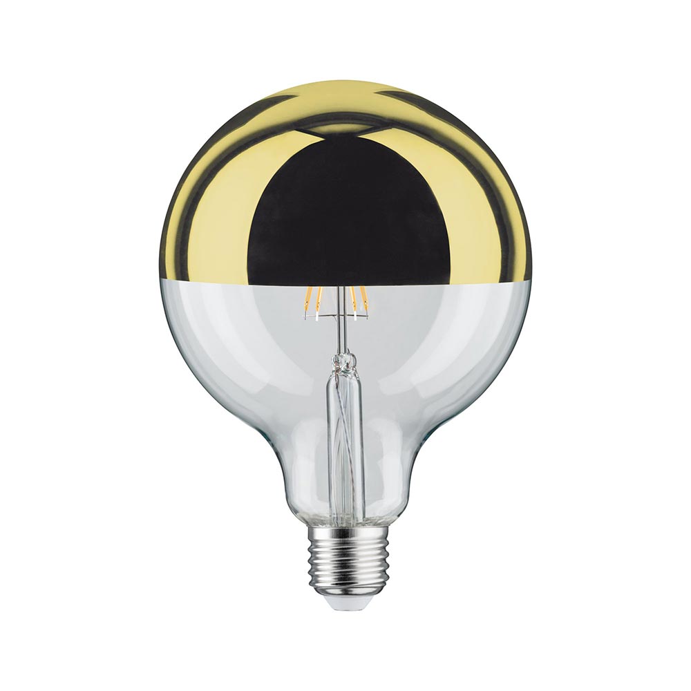 S.Luce E27 6,5W LED Globe Kopfspiegel 2700K Dimmbar Gold Neueste Mode