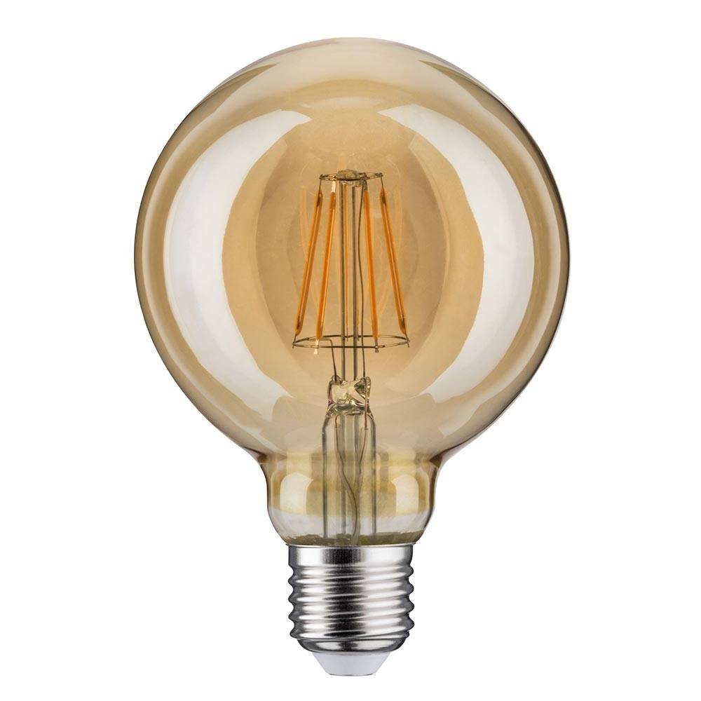 S.Luce E27 6,5W LED Globe Gold Vintage Ø 9,5cm 1700K Große Rabatte