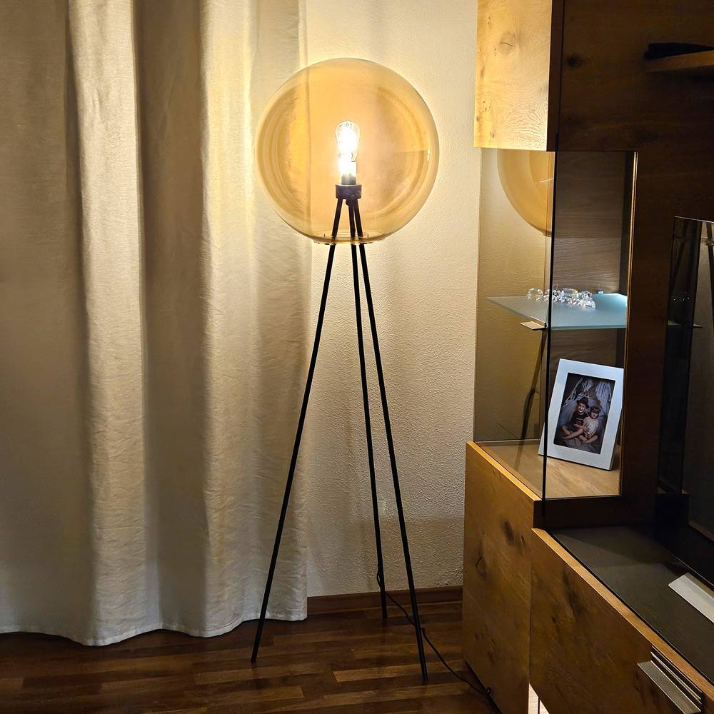S.Luce s.luce Dreibein-Stehleuchte Orb Tripod 160cm mit Glaskugel Super Rabatt