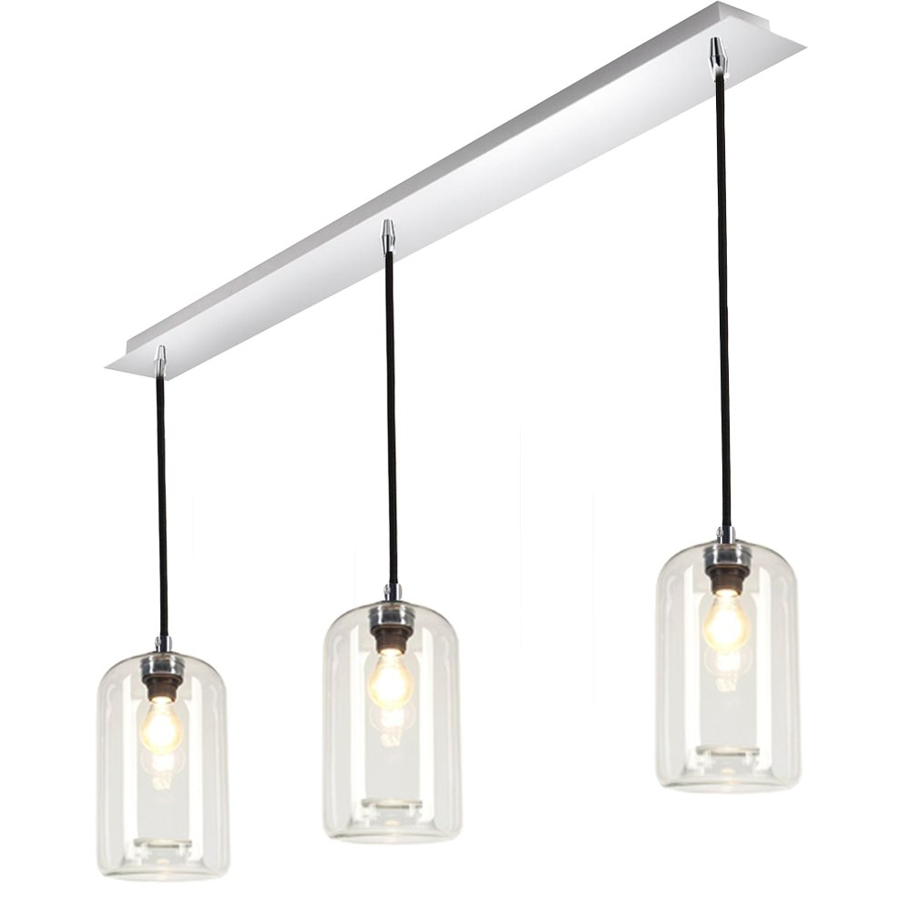 S.Luce s.luce Cruet Glas Pendelleuchte 3-flammig Limitierter Zeitrabatt