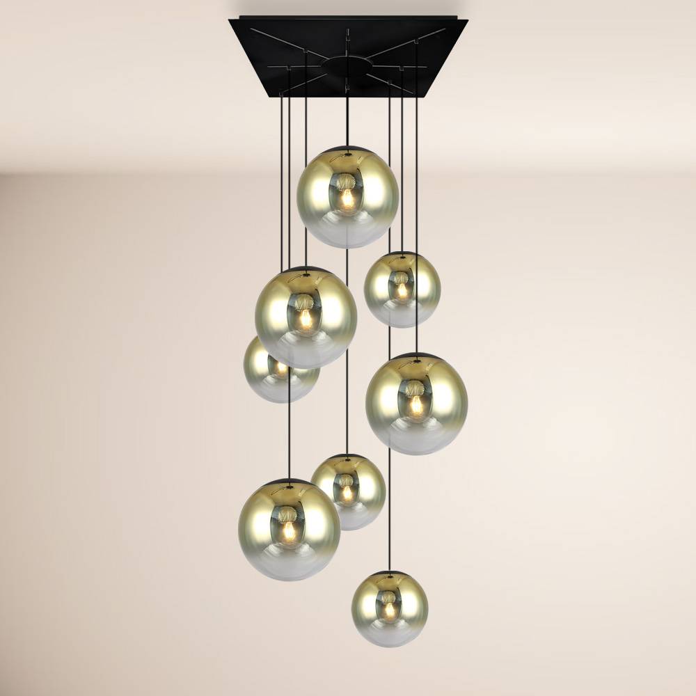 S.Luce s.luce Progress XL Galerieleuchte 8-flammig mit Modular Baldachin Sonderangebot