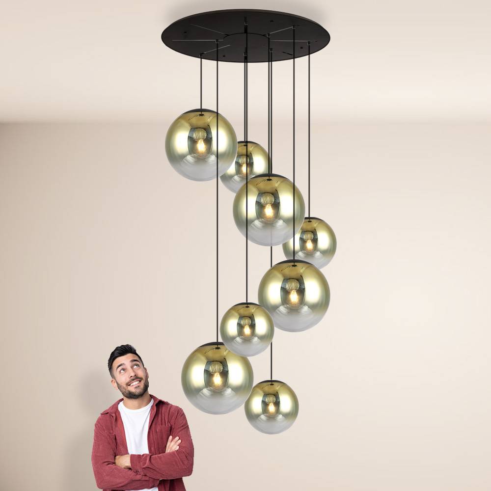 S.Luce s.luce Progress XL Galerieleuchte 8-flammig mit Modular Baldachin Sonderangebot