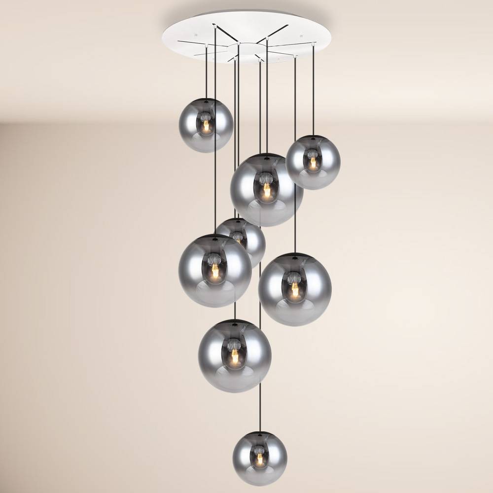 S.Luce s.luce Progress XL Galerieleuchte 8-flammig mit Modular Baldachin Sonderangebot