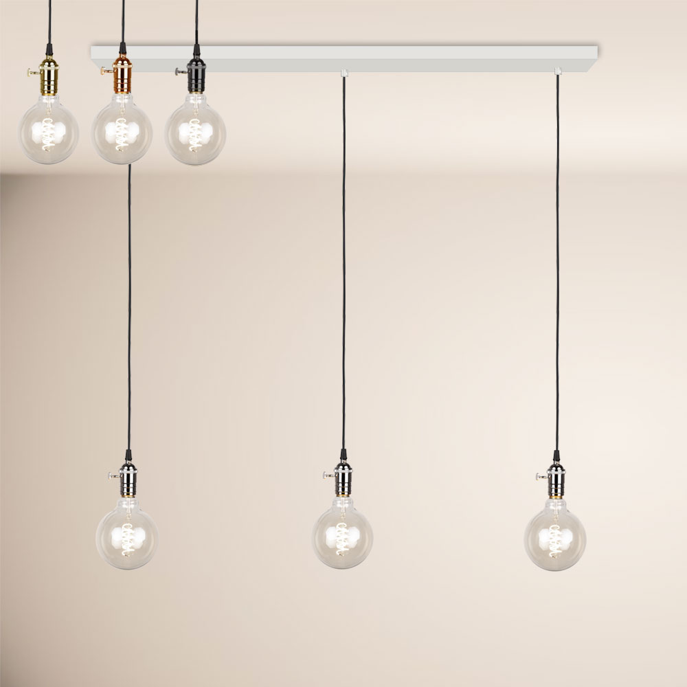 S.Luce s.luce Socket Esstisch-Pendelleuchte 2 bis 5-flammig Balken VIP-Rabatte