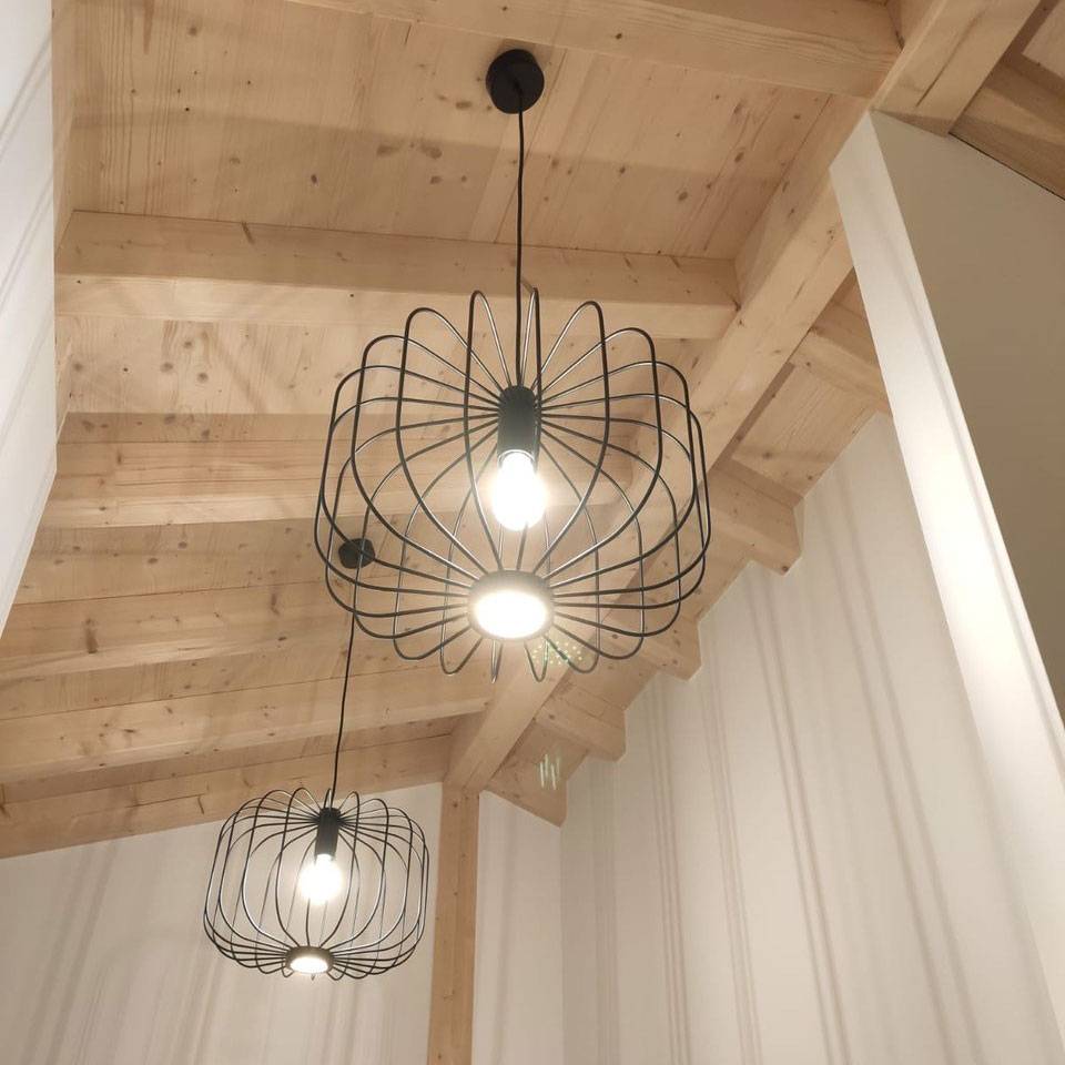 S.Luce Rooms L direkt & indirekte Gitter-Hängeleuchte Ø 48cm Begrenzte Freigabe