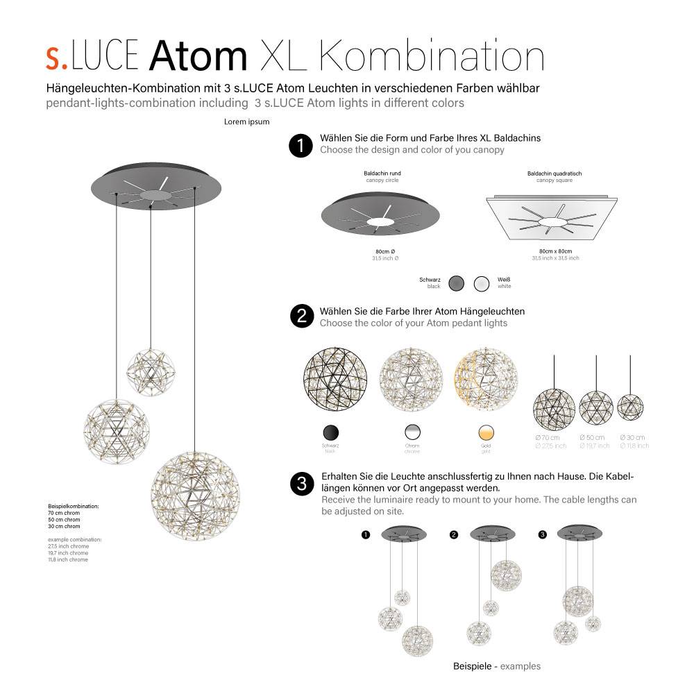 S.Luce s.luce Atom LED Hängeleuchten Konfigurator Letzte 2 Tage