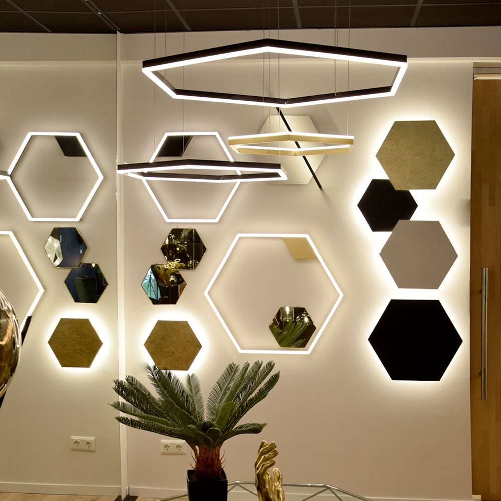 S.Luce s.luce Hexa eckige LED-Pendelleuchte Esstisch Direkt oder Indirekt Nur für heute