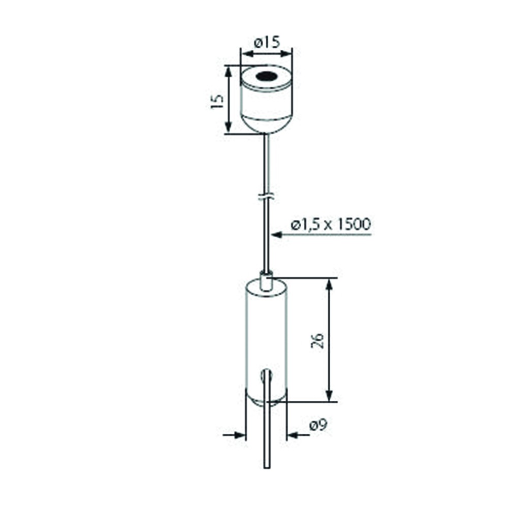 S.Luce Stahlseilaufhängung 2er Set 150cm Blitzverkäufe