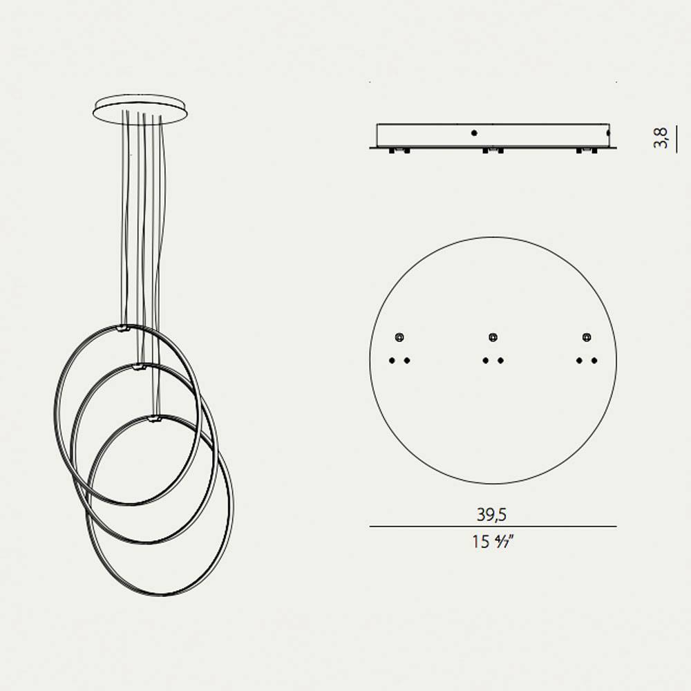 S.Luce Zero Baldachin für Vertical Ringe Kostenlose Rückgabe