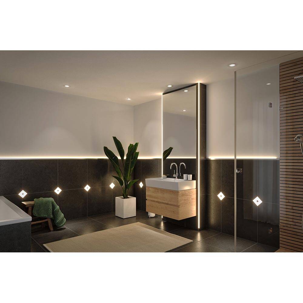 S.Luce LumiTiles Kabel Square Warmweiß 0,7m Schwarz Super Rabatt