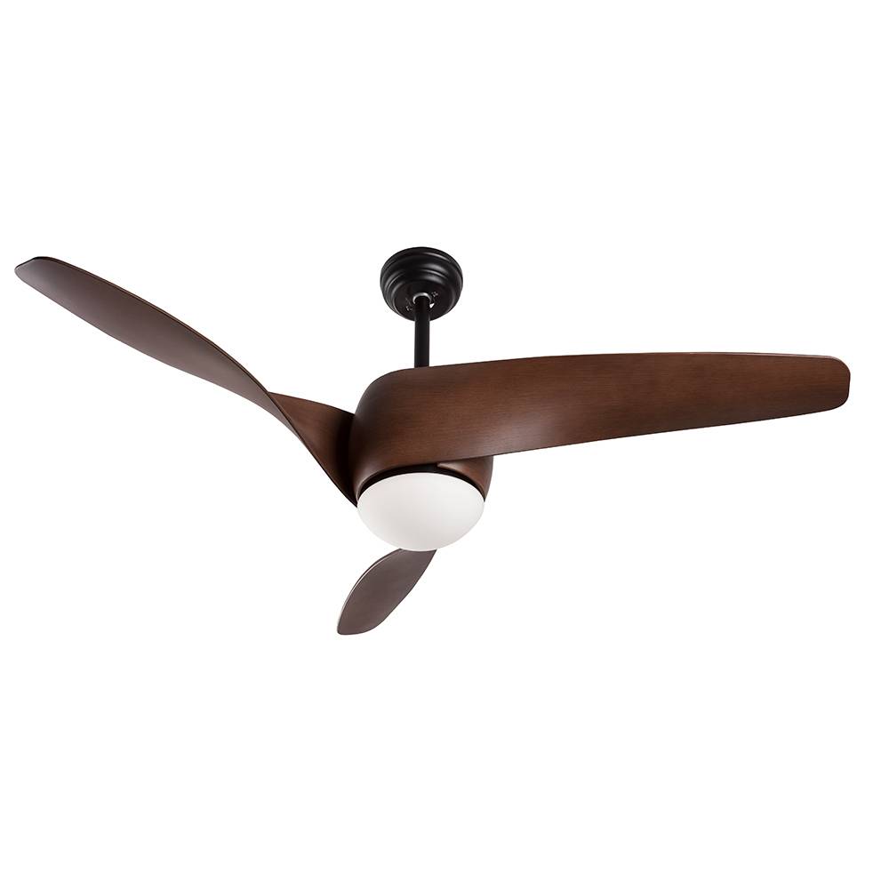 S.Luce Nova Luce Breeze LED Holz-Ventilator Braun 50% Rabatt mit kostenlosem Versand