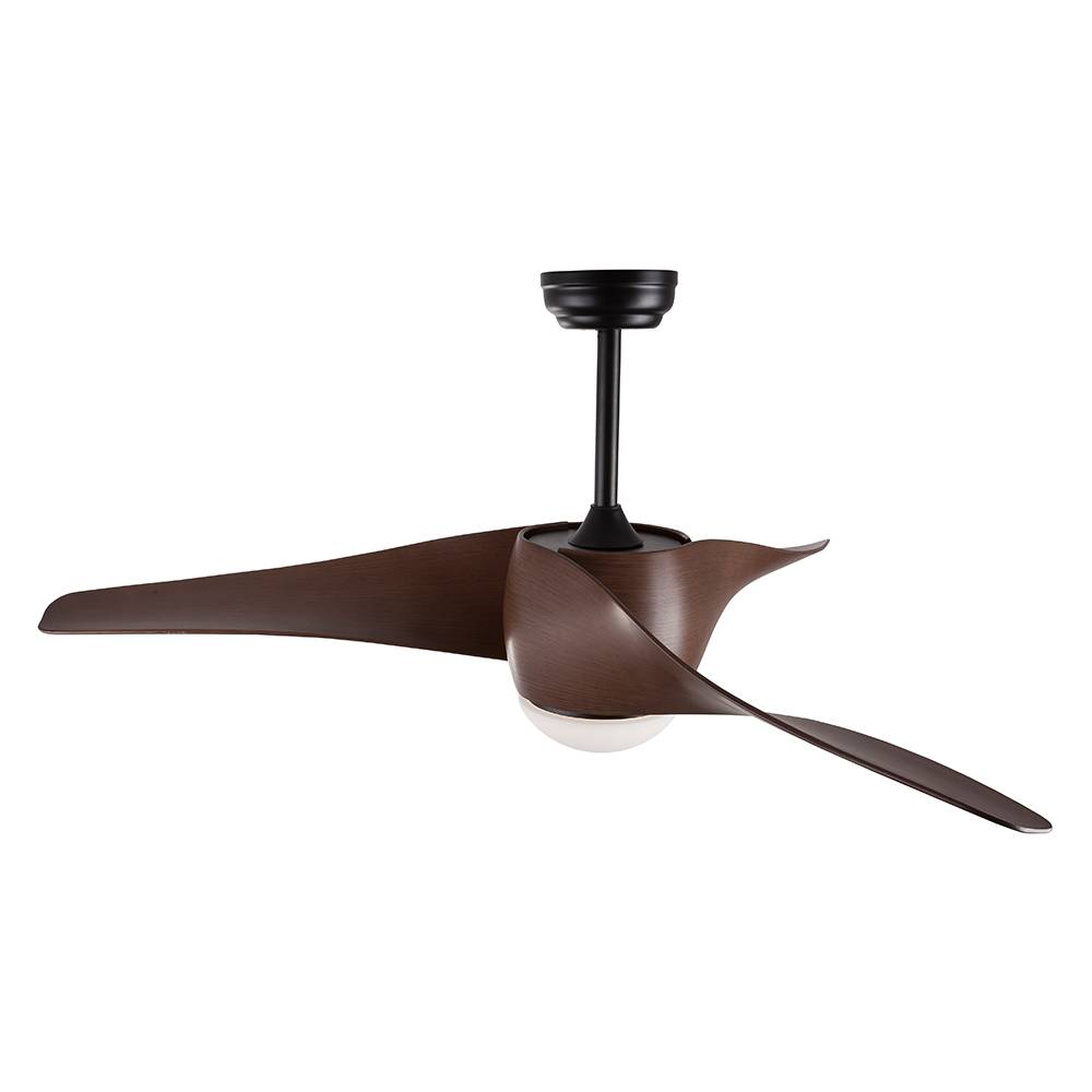S.Luce Nova Luce Breeze LED Holz-Ventilator Braun 50% Rabatt mit kostenlosem Versand