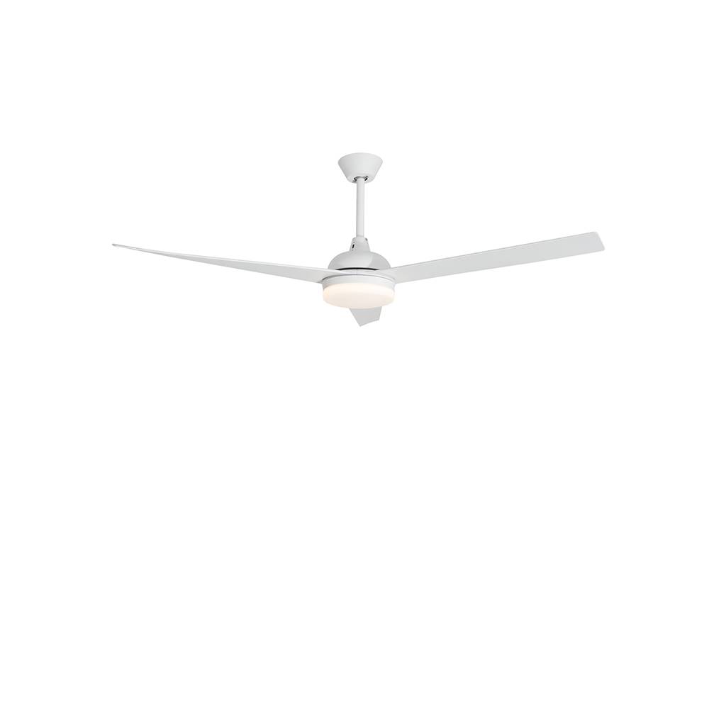 S.Luce Nova Luce Flow LED Stahl-Ventilator Matt Weiß Clearance-Verkauf