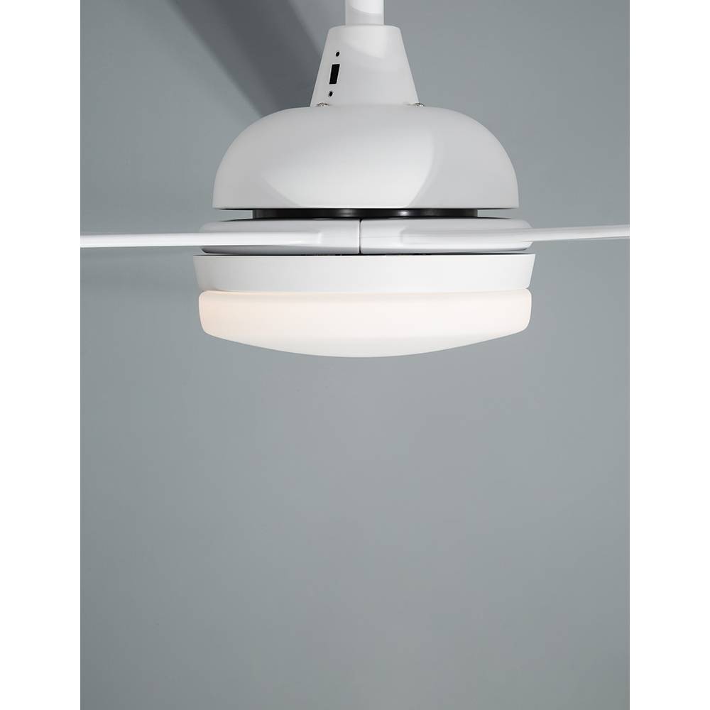 S.Luce Nova Luce Flow LED Stahl-Ventilator Matt Weiß Clearance-Verkauf