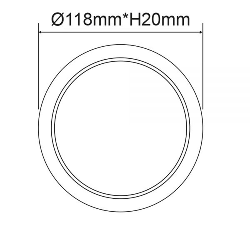 S.Luce Einbau LED-Panel Ø 12cm Flex 8W Ausschnitt 5-10cm Warmweiß Angebote