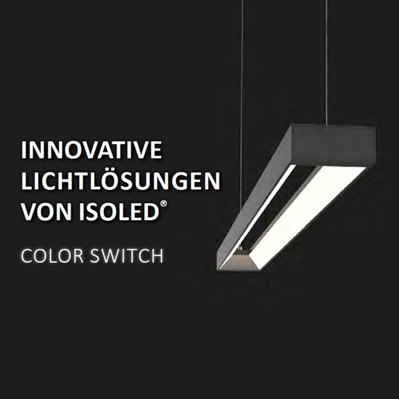 S.Luce Büro LED Pendel-Schreibtischleuchte Schwarz CCT Schlussverkauf