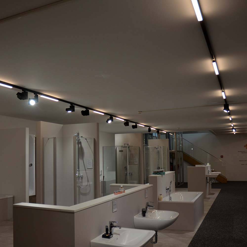 S.Luce 3-Phasen Power-LED Strahler 3000lm 4000K fokussierbar Schwarz Dimmbar Günstiger Verkauf