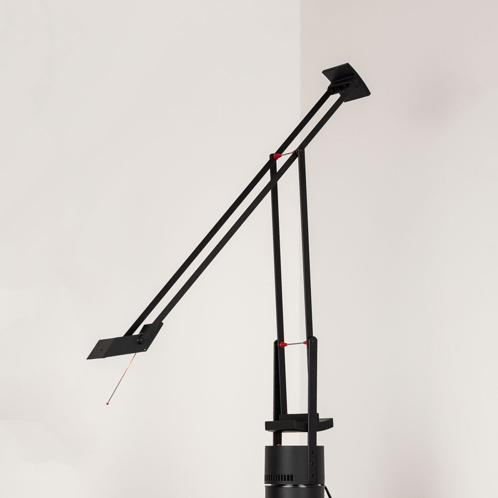 S.Luce Artemide Tizio 50 LED Schreibtischlampe Schwarz Rabatt