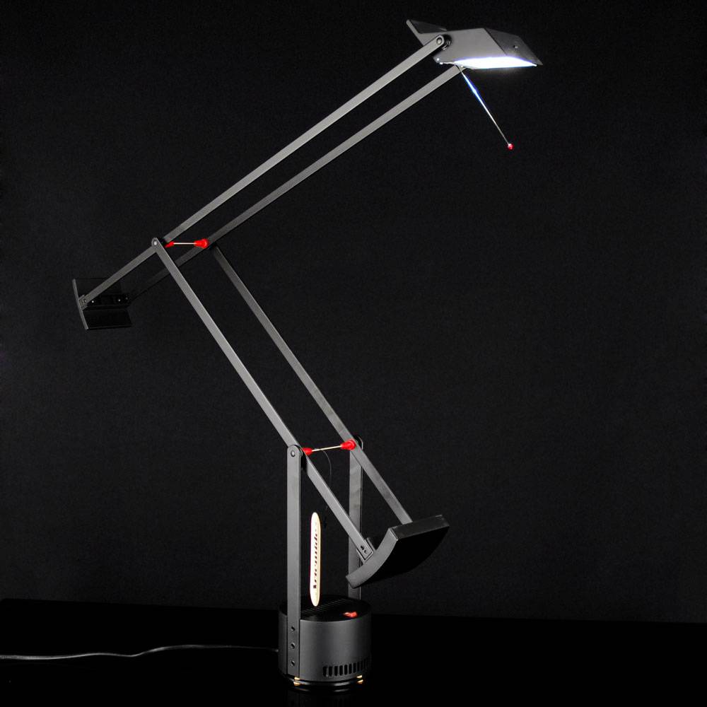 S.Luce Artemide Tizio 50 LED Schreibtischlampe Schwarz Rabatt